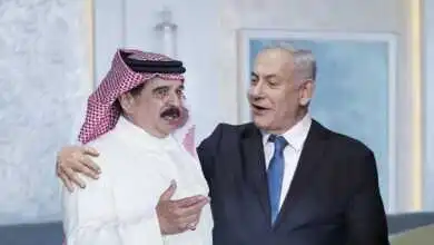 رئيس الوزراء الإسرائيلي وملك البحرين حمد بن عيسى