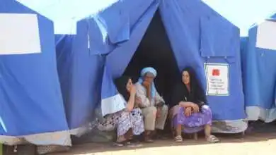 خيام في المناطق المتضررة من الزلزال بالمغرب